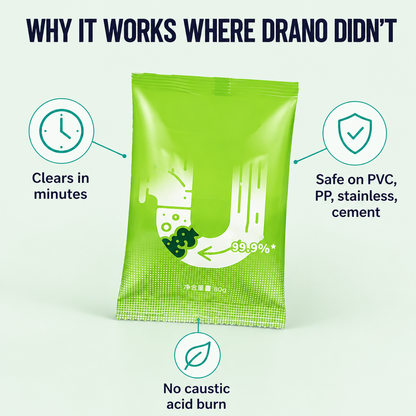 RapidFlowX™ — Break Down Hair, Grease & Sludge Fast Without Damaging Your Pipes
