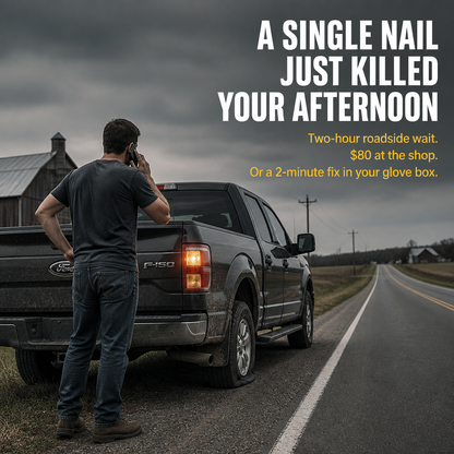 SlipMate™ — Insert Any Flat in 60 Seconds Without Tire Removal