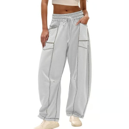 ComfyBarrel – Lounge Sweatpants with Wide Legs and Pockets