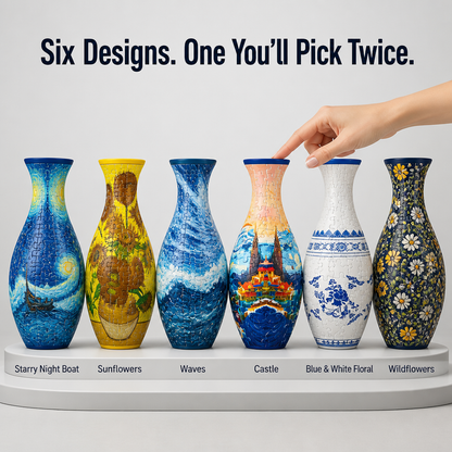BloomCraze™ — Click 160 Pieces Together Into a Porcelain-Style Vase That Fits Real Flowers