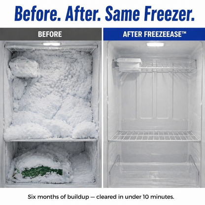 FreezeEase™ — Dissolve Heavy Freezer Ice Quickly Without Scraping or Scratching