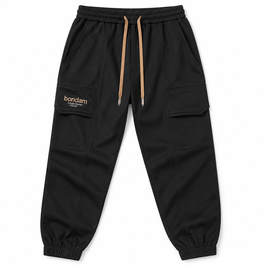 FitEase™ – Slim Cargo Joggers with Stretch Drawstring Waist