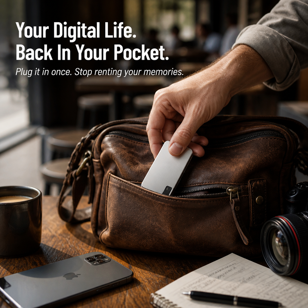 FlashVault™ — Banish "Storage Almost Full" Alerts Forever | Plug-and-Play 500GB