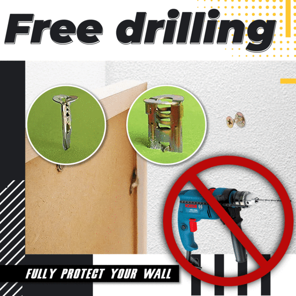 TitaniumLock™ — Screw in Ultimate Strength and Keep Your Walls Spotless