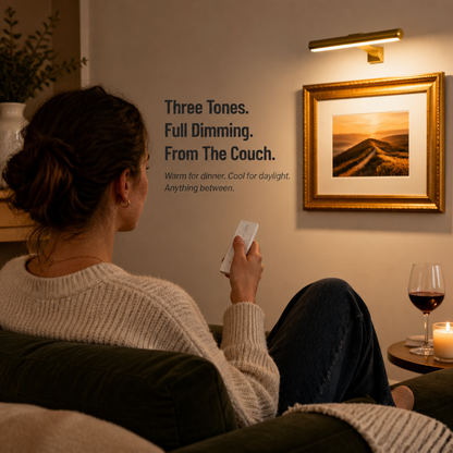 LumaRidge™ — Illuminate Every Wall with Cozy Gallery Light, No Electrician Required