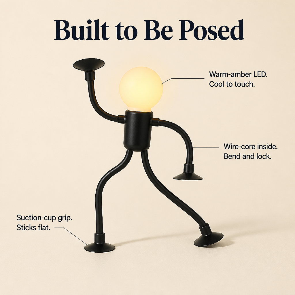 LumaEase™ — Place a Cozy Glow Lamp Companion on Any Shelf, Desk, or Bedside