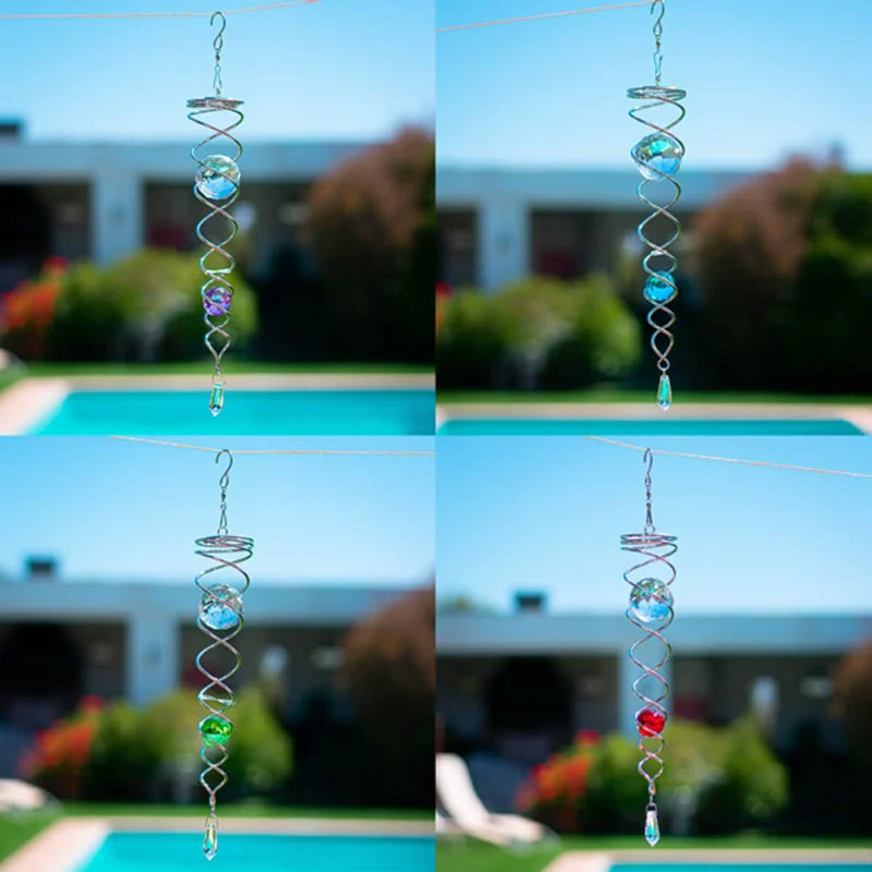 1+1 FREE | CrystalTwister™ - Metal Spiral Crystal Wind Chime [Final Day Discount]