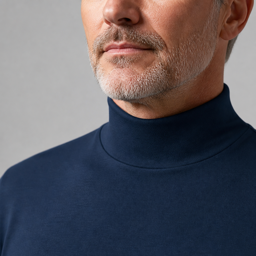 Marsilio™ – Men’s Slim-Fit Sculpting Mock Turtleneck
