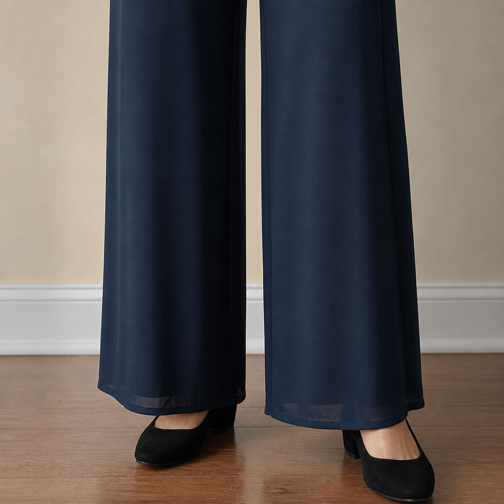 Flexiva™ – Comfortable Two-Piece Set Featuring Soft-Fall Wide-Leg Pants