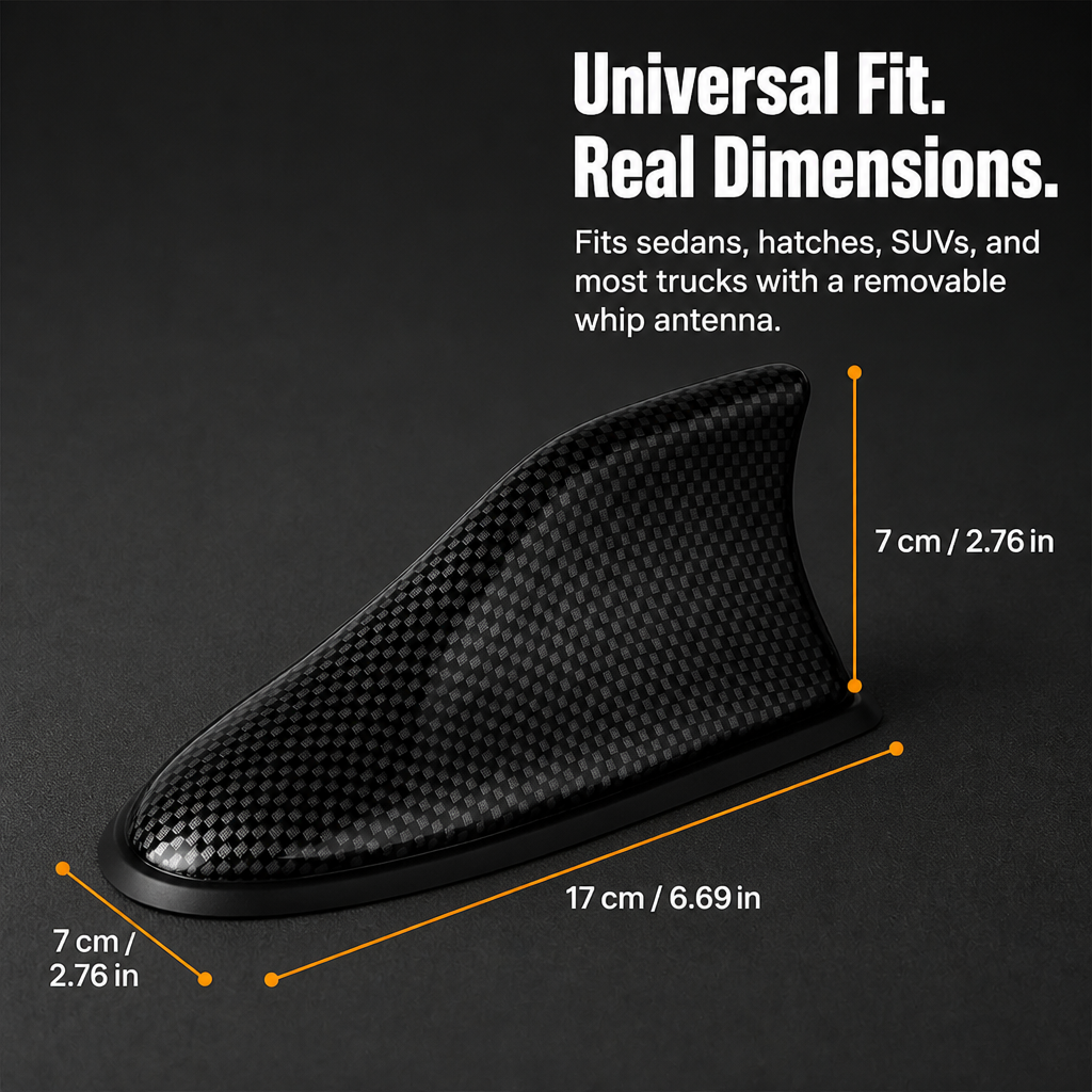 SkyRazor™ — Swap the Stock Whip for a Factory-Style Shark Fin in 60 Seconds