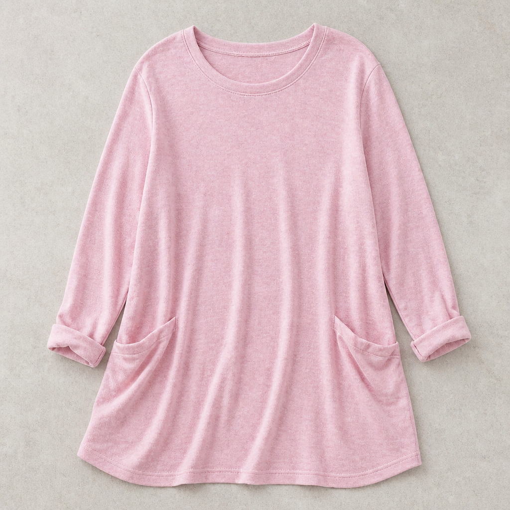 ElevéaComfort™ – Casual Loose Tunic Featuring Side Pockets
