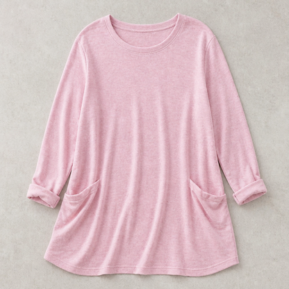 ElevéaComfort™ – Casual Loose Tunic Featuring Side Pockets