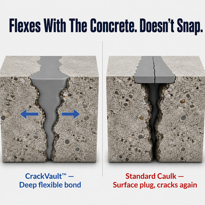 CrackVault™ — Seal, Fill & Waterproof Concrete Cracks in Less Than 10 Minutes