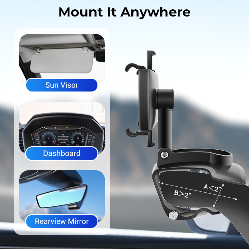 HaloMount™ — Experience Rock-Solid Grip and Effortless Phone Access for Safer, Stress-Free Drives