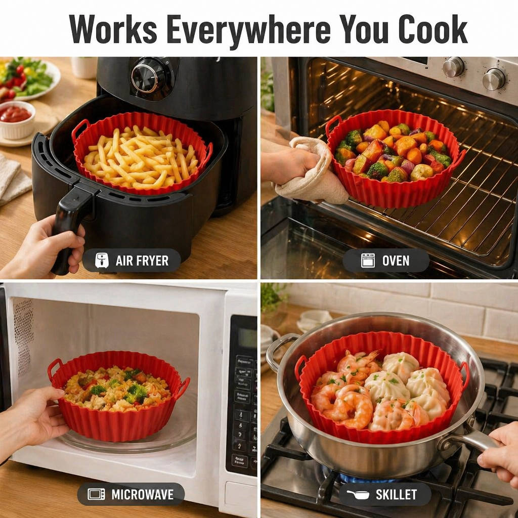 CrispaMat™ — Trap the Grease and Forget Air Fryer Scrubbing Forever