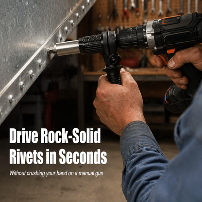 IronCladGrip™ — Turn Your Drill into a Precision Riveting Machine for Perfect, Rock-Steady Results Every Time