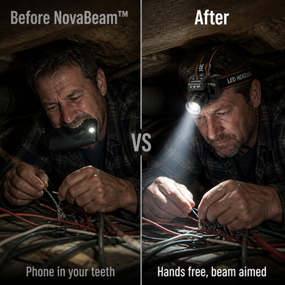 NovaBeam™ — Command the Night with Relentless, Hands-Free Illumination
