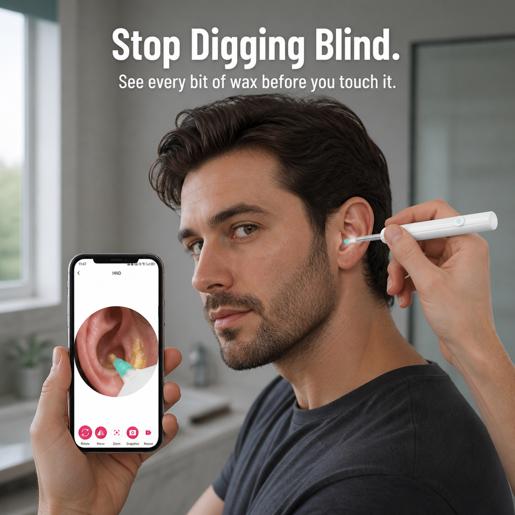 ClearWave™ — Look Inside Your Ear and Remove Wax Without Pushing It Further