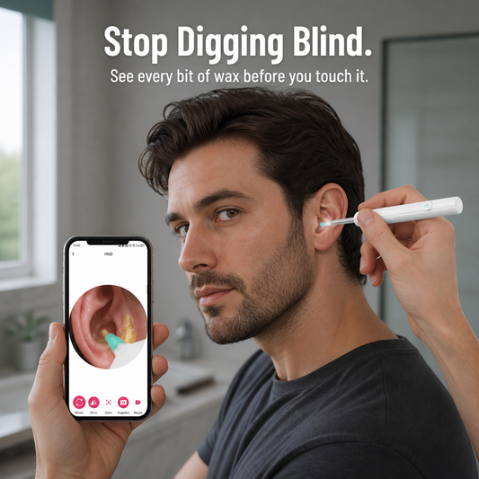 ClearWave™ — Look Inside Your Ear and Remove Wax Without Pushing It Further