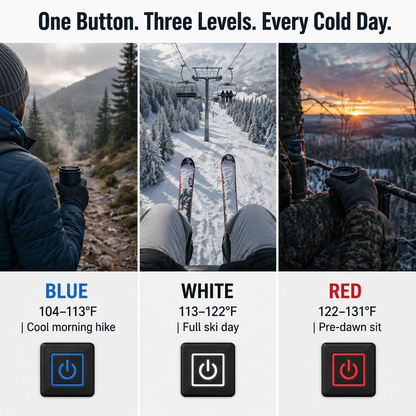 SolaceHeat™ Socks — Switch Between 3 Warmth Settings And Leave Cold Toes Behind