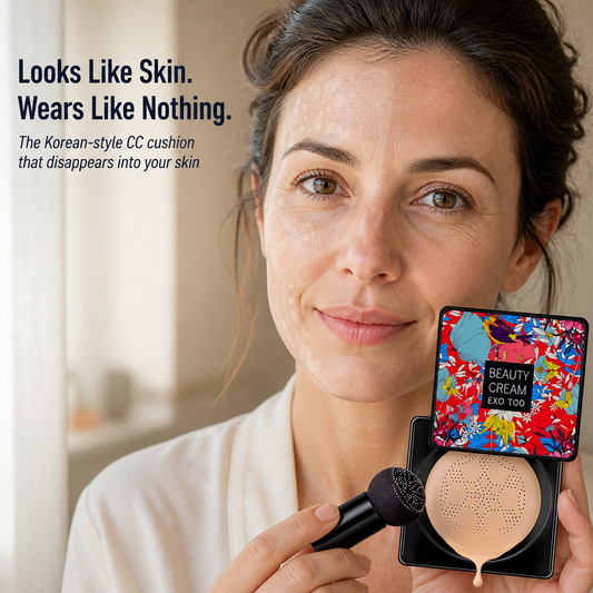 LumieraSilk™ — Conceal Pores, Blemishes & Redness with a Cushion Finish That Feels Like Skin | Complimentary Mushroom Sponge Included