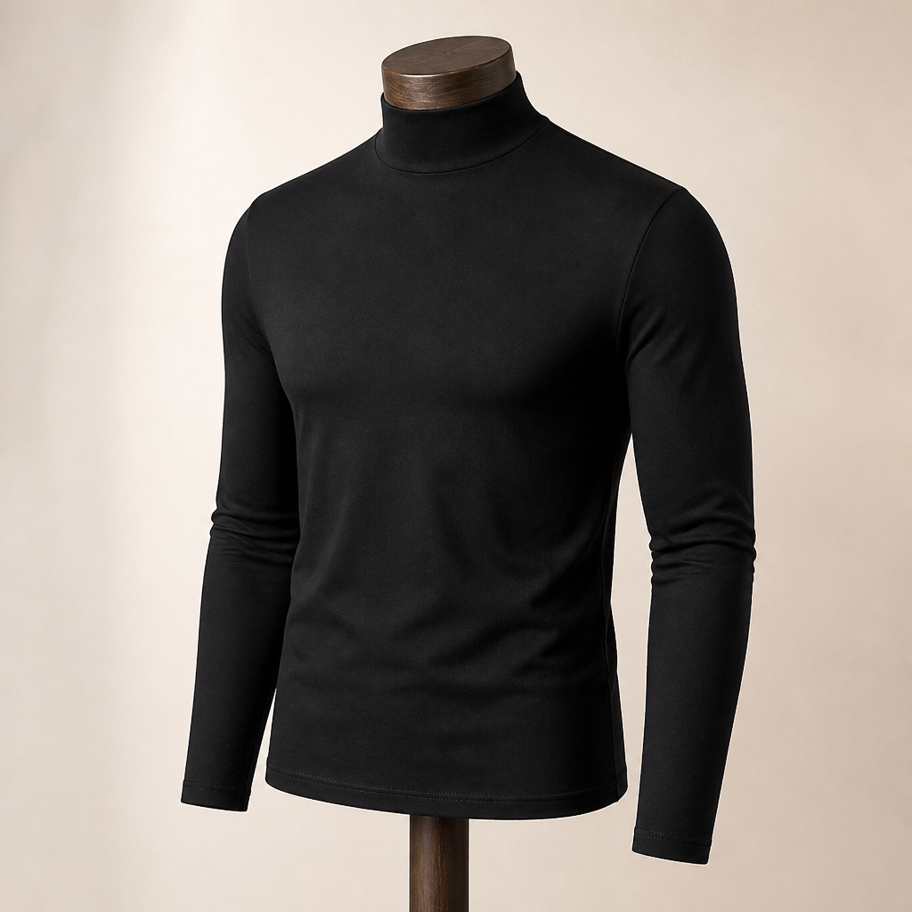 TitanFit™ – Slim Sleek Fit Mock Neck Long Sleeve Base Layer