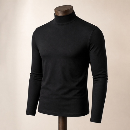 TitanFit™ – Slim Sleek Fit Mock Neck Long Sleeve Base Layer
