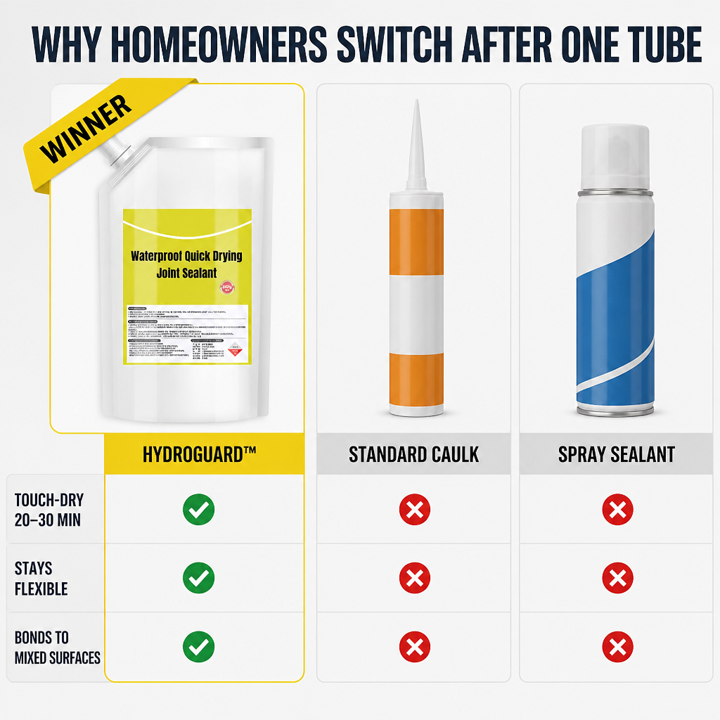 HydroGuard™ — Fix Cracks That Reappear, in Minutes Not Days
