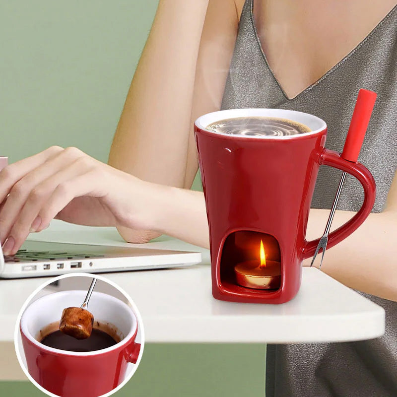 LumaLuxe™ Fondue Mug — Indulge in Silky-Smooth Dips That Soothe Your Soul Instantly