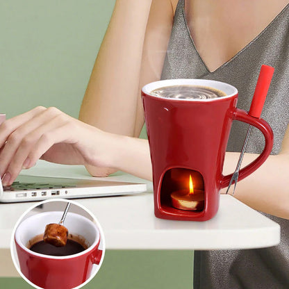 LumaLuxe™ Fondue Mug — Indulge in Silky-Smooth Dips That Soothe Your Soul Instantly
