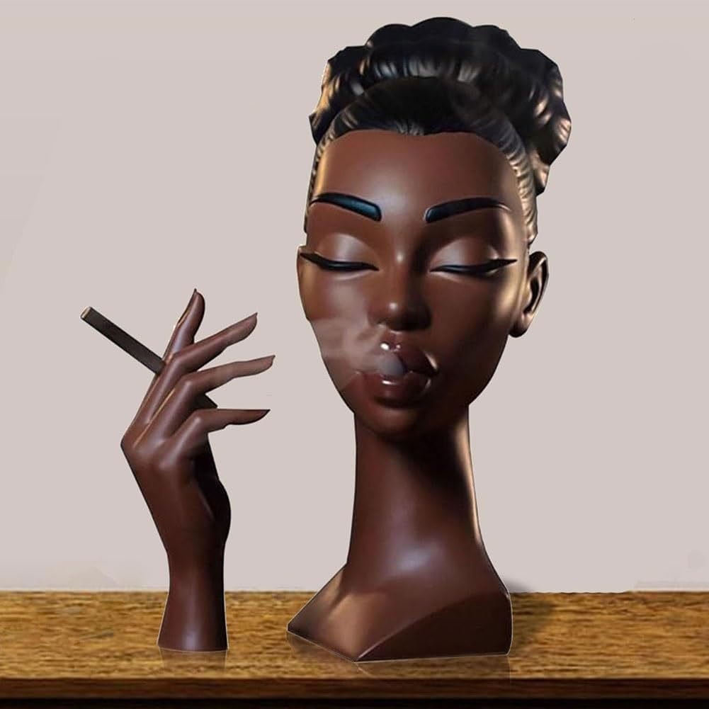 Zen Beauty | Exquisite Black Woman Head Incense Burner