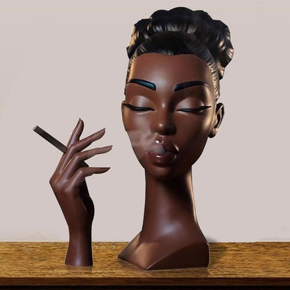 Zen Beauty | Exquisite Black Woman Head Incense Burner