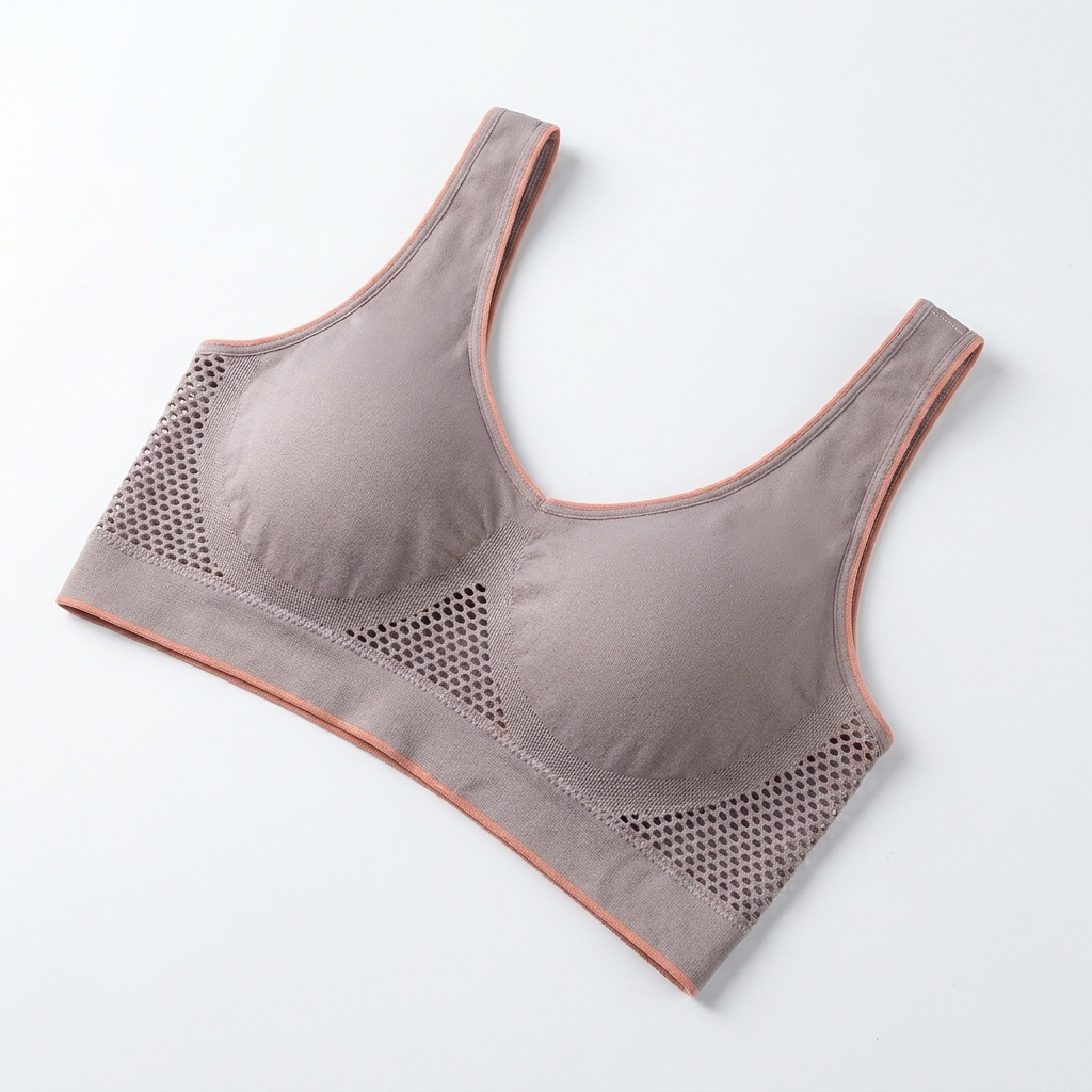 EmbraLuxe™ – Wireless Plus-Size Lift Bra with Breathable Mesh Side Panels