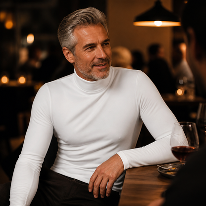 Marsilio™ – Men’s Slim-Fit Sculpting Mock Turtleneck