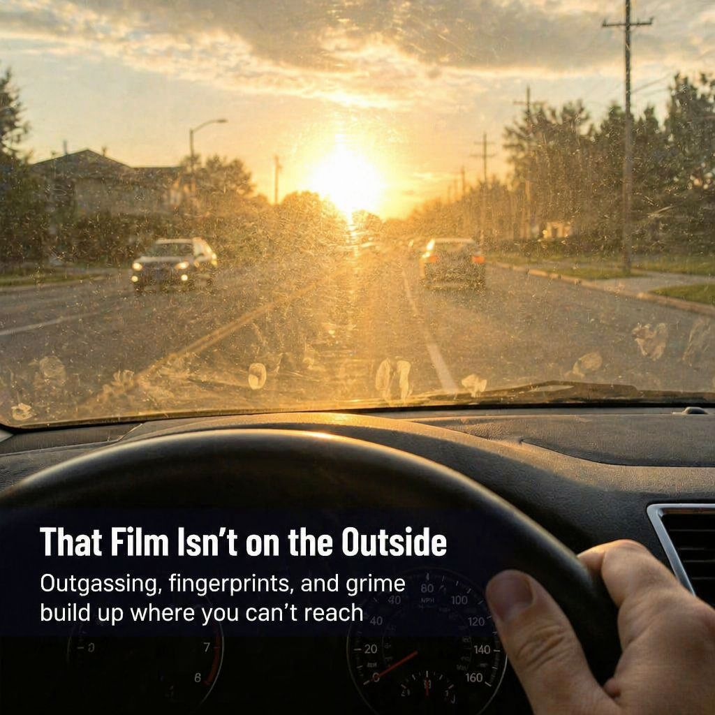 PrismaShine™ — Erase Foggy Windshields Streak-Free Without Leaving Your Seat