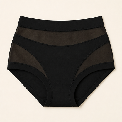 PureForte™ – High-Rise Sculpting Mesh Brief Featuring Antibacterial Silk Gusset
