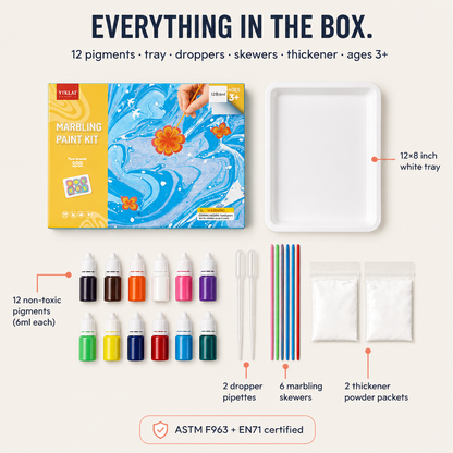 SplashForm™ — Transform Tap Water into Marble Art Kids Lift, Dry, and Frame