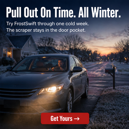 FrostSwift™ — Effortlessly Clear Ice-Covered Windshields in Minutes Without Scraping