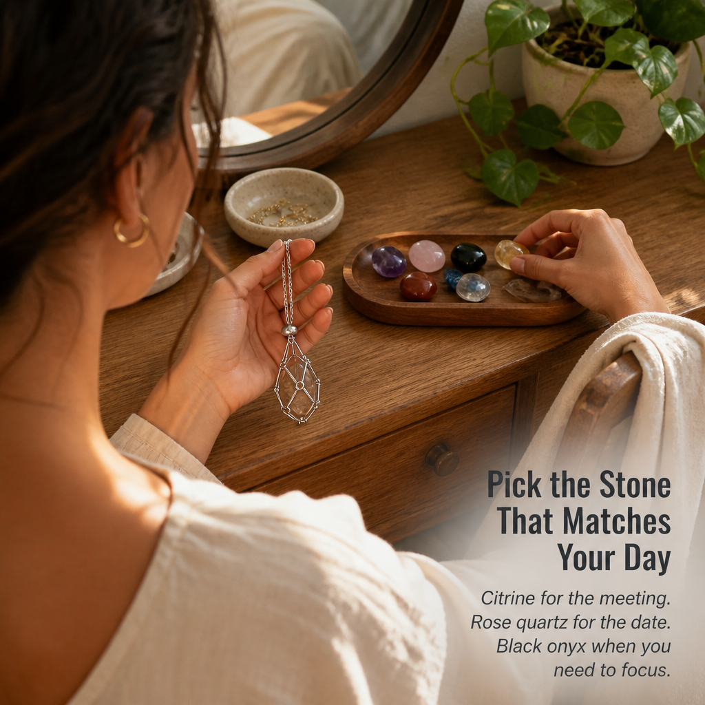 VioraNest™ — Wear Every Crystal You Love, Swap Your Energy Instantly