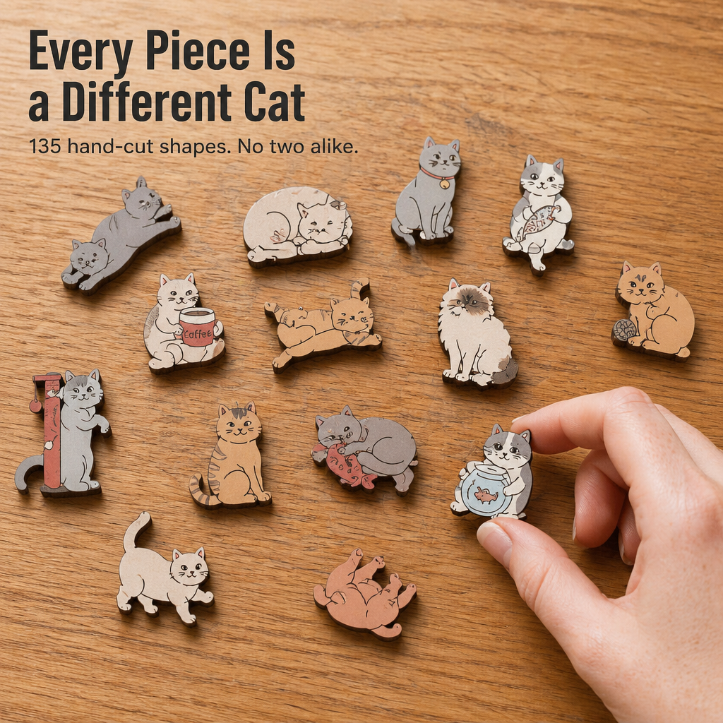 AristoCat™ — Assemble a Cat-Shaped Puzzle Perfect for Your Wall Display