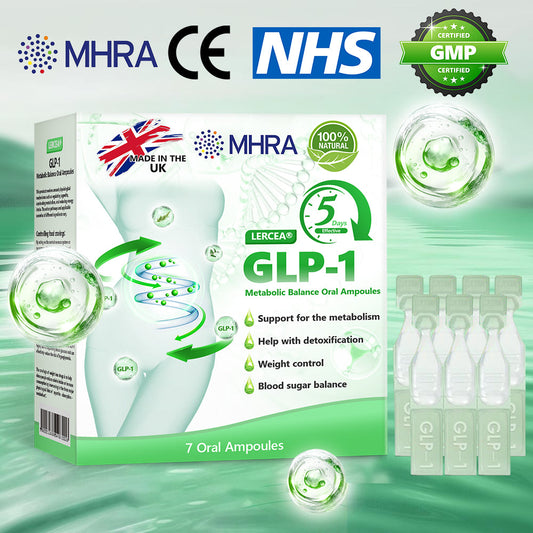 Officially Certified by the UK NHS Flagship Store Direct Sales | LERCEA® GLP-1 Metabolic Balance Oral Ampoules: Ideal for Obesity, Cardiovascular Diseases, Diabetes, Sleep Apnea Syndrome, Joint Problems, and More🌿