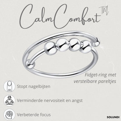 CalmComfort | Fidget ring with adjustable beads