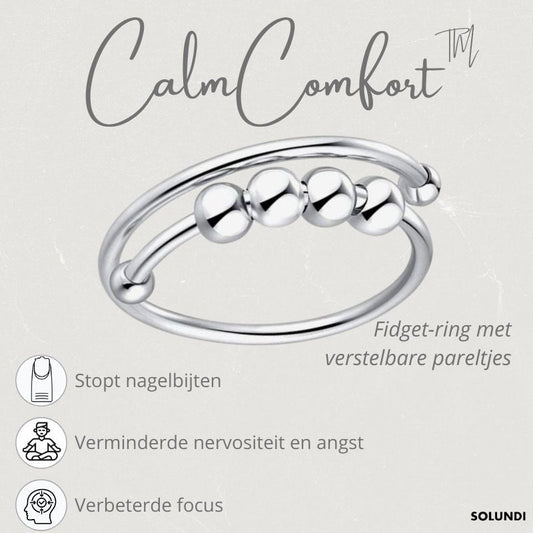 CalmComfort | Fidget ring with adjustable beads