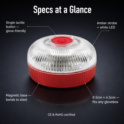 LuciPulse™ — Attach to Your Roof & Illuminate the Roadside Instantly