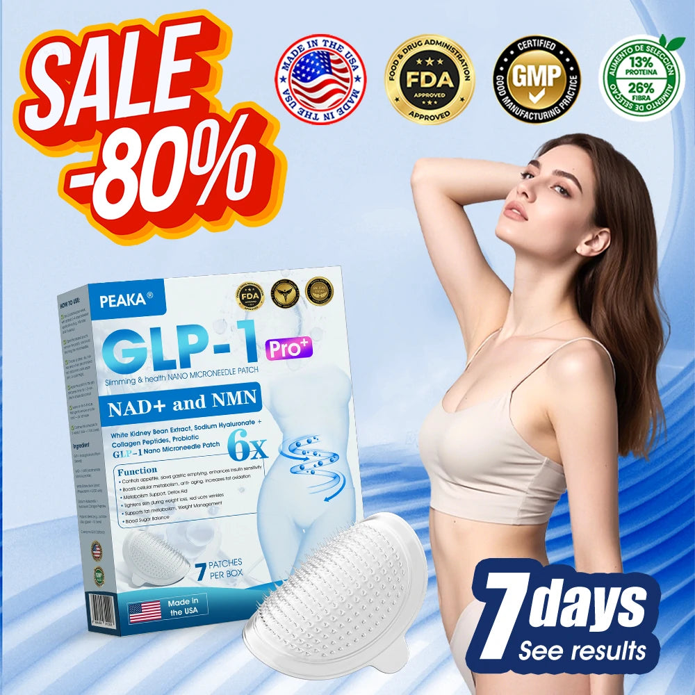 【Final Day Sale 80% OFF🥇】PEAKA® GLP-1 & NAD+ Slimming & Health NANO MICRONEEDLE PATCH🇺🇸(Pain-Free. 24/7 Delivery | Lose 20lbs QUICKLY | 90% Sugar Reduction | )👨‍⚕️
