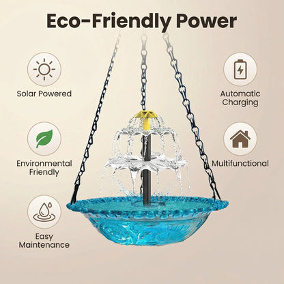 AquaLuxe™ Fountain — Sun-Powered Serenity That Brings Your Garden to Life