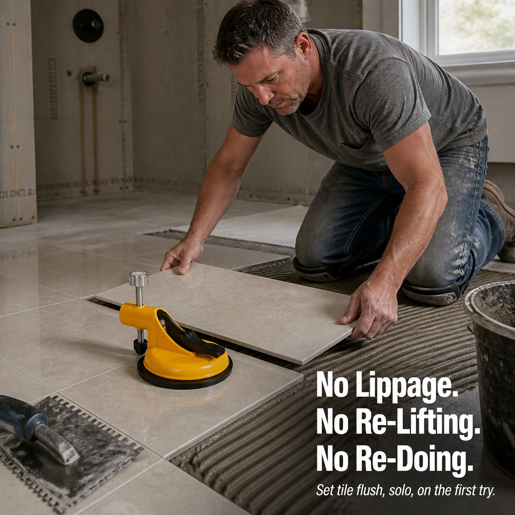 ProGrip™ — Lift Heavy Tile, Glass, and Mirrors Alone Without a Single Slip