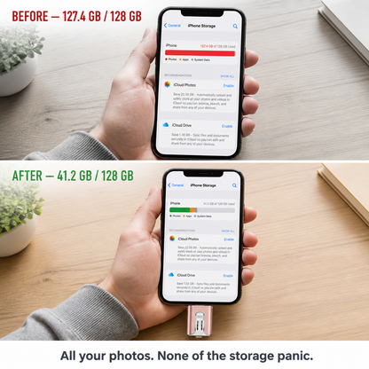 FlashMate™ — Quit Erasing Photos to Free Up Space for More