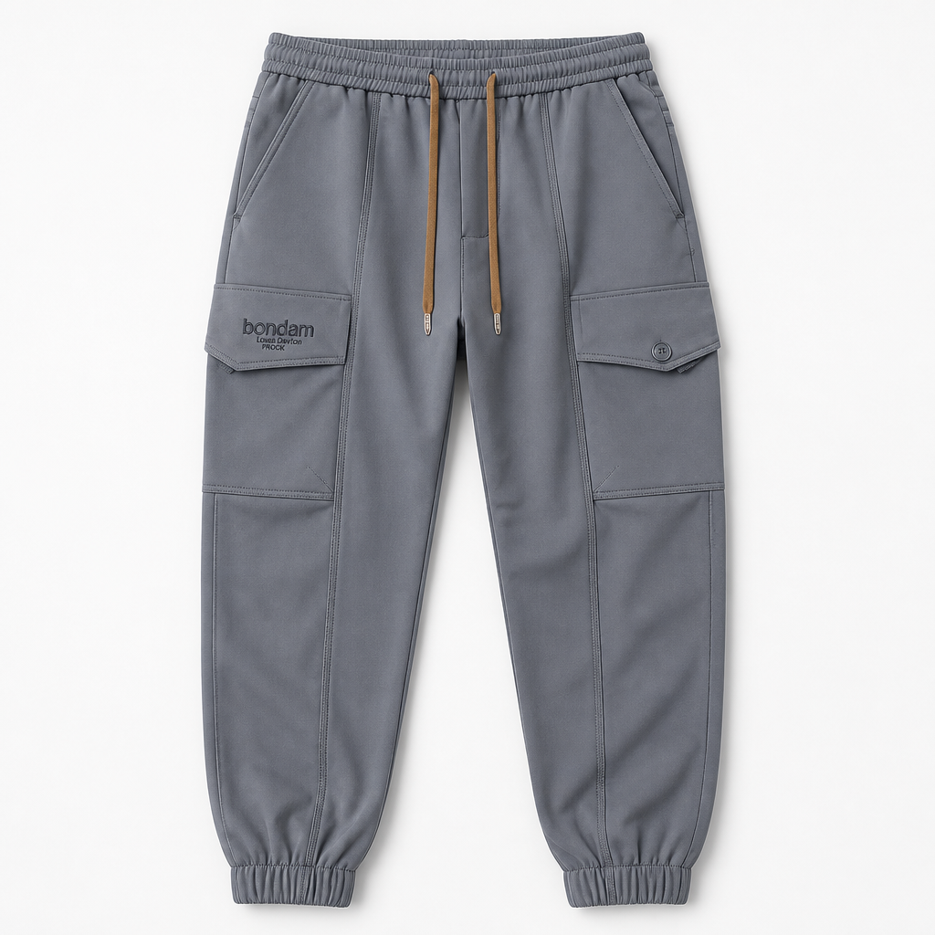 FitEase™ – Slim Cargo Joggers with Stretch Drawstring Waist