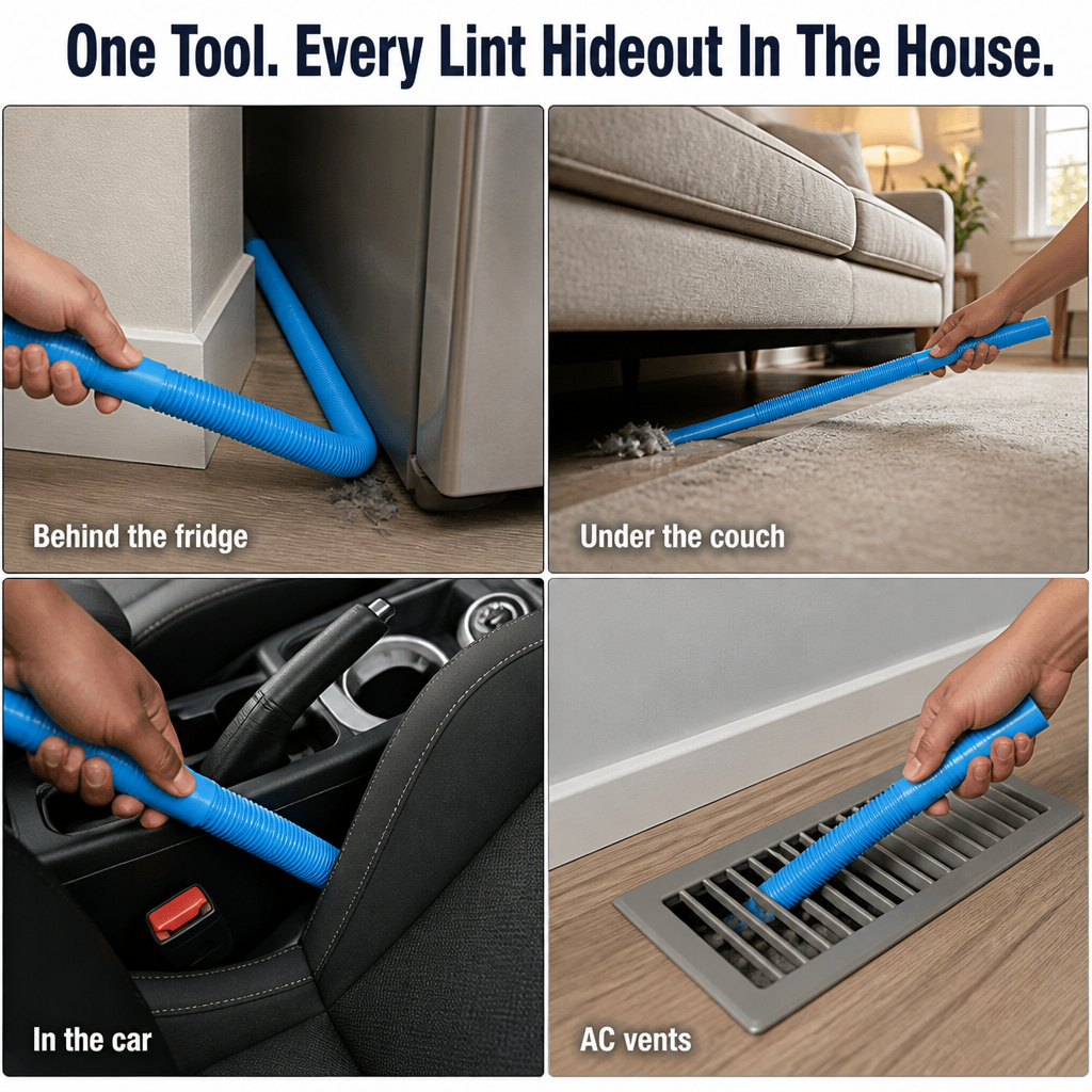 DryVentEase™ — Extract Hidden Lint, Reduce Fire Hazard, Speed Up Drying